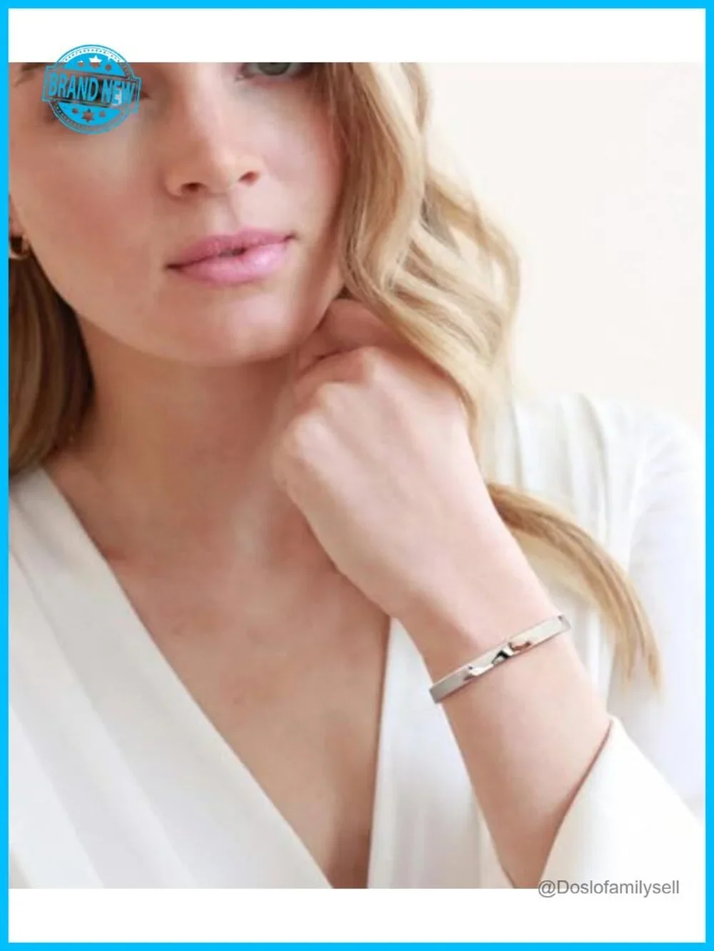 Adjustable Slider Bangle Bracelet 14K Gold Hypoallergenic Stackable Bracelet